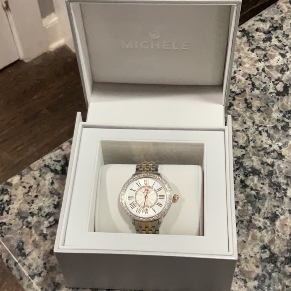 Michele Two-Tone Women's Watch